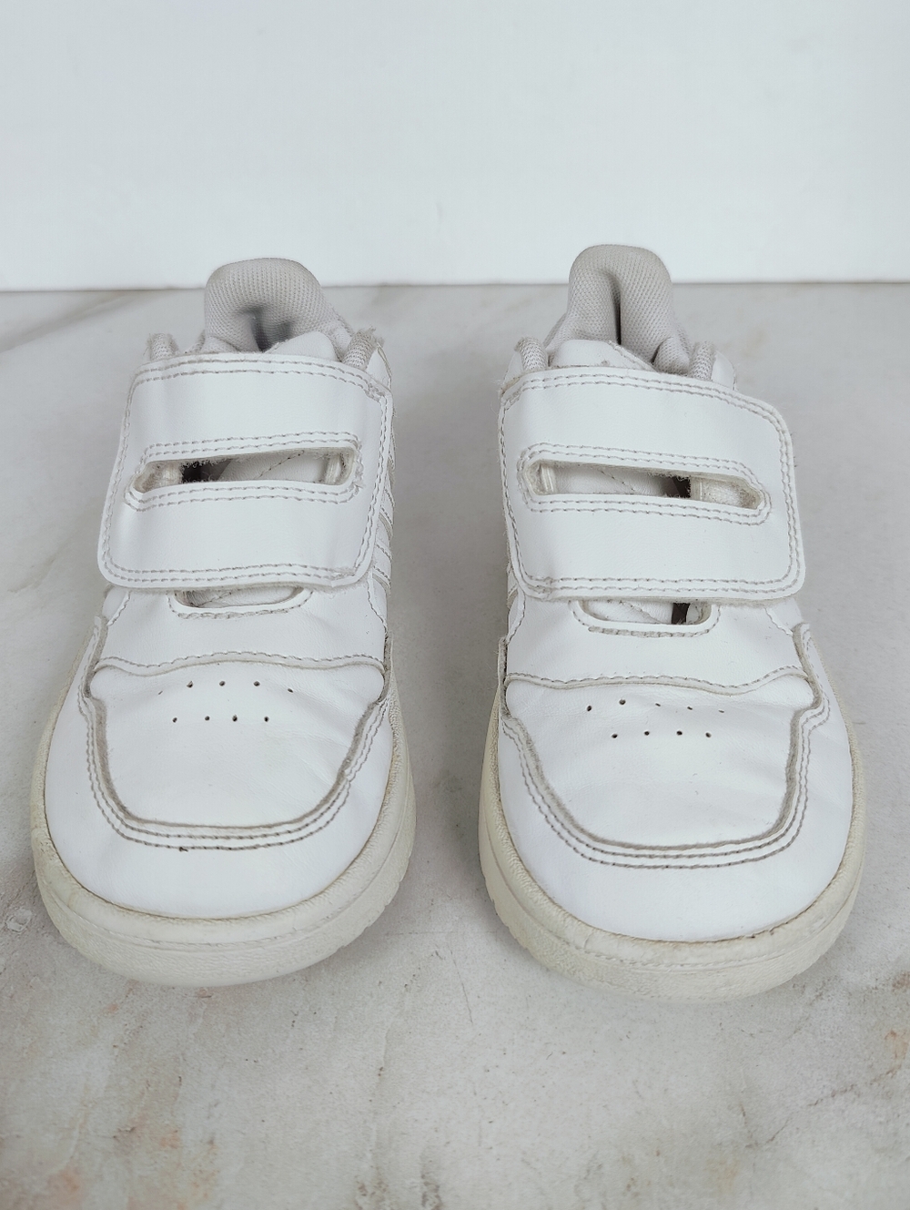 Adidas Toddler Hoops White Lifestyle Basketball Shoes Sneakers, Sz 9K - Picture 4 of 11